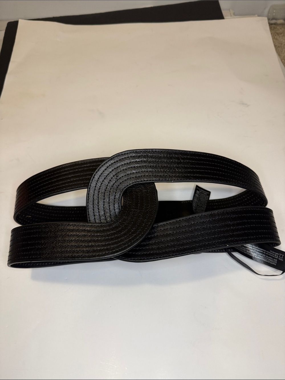 Women’s belt y2k vibes Black Leather from Zara